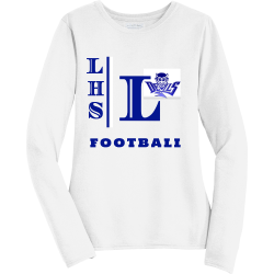 FOOTBALL--LHS---3 Women's 100% Polyester Long Sleeves Gildan 42400L