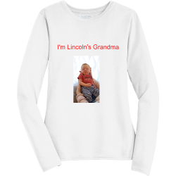 Im-Lincolns-Grandma Women's 100% Polyester Long Sleeves Gildan 42400L