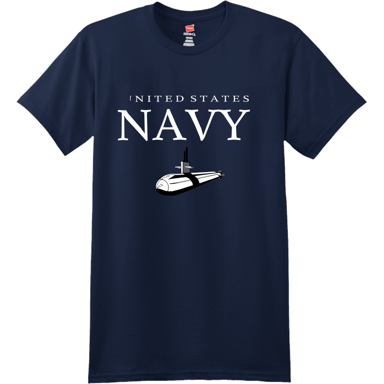 UNITED STATES NAVY Men's 100% Cotton T-Shirts Hanes 4980