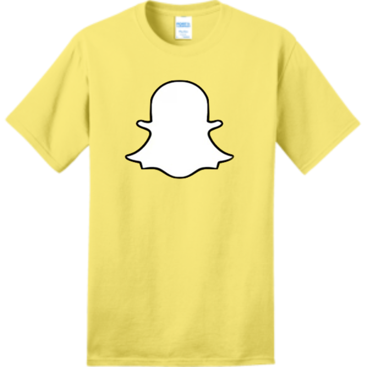 snapchat shirt Adult 100% Cotton T-Shirts Port And Company PC150