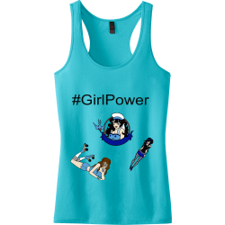 GirlPower Junior's 50/50 Cotton/Poly Tank Tops District Threads DT237