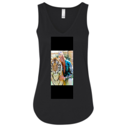 Adrian LOVETTWEAR WOMEN TANK PINKPINK Womens 65/35 Poly/Cotton Tank Tops Bella 8805