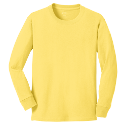 Create Boy's 100% Cotton Long Sleeves Port And Company PC54YLS