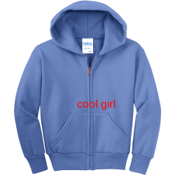 cool-girl Boy's 50/50 Cotton/Polyester Hoodies Port And Company PC90YZH