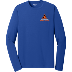  Lost Anchor Men's 100% Polyester Long Sleeves Sport-Tek ST340LS