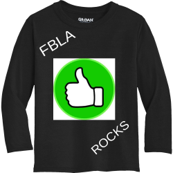 FBLA-ROCKS FBLA ROCKS Boy's 100% Polyester Long Sleeves Gildan 42400B