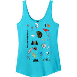 Intramedullary Jen Junior's 100% Cotton Tank Tops District Threads DT2500