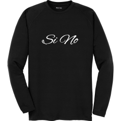 Si-No-Nos-Vemos-Me-Escribes Candido  Si No Nos Vemos Me Escribes  RIP 102919 Unisex 100% Polyester Long Sleeves Sport-Tek ST700LS