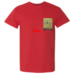 Thomas-design Mens 100% Cotton T-shirts Pocket T-shirts