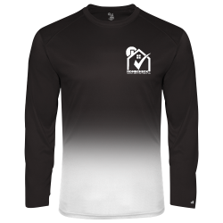 bshirt Mens 100% Polyester OMBRE Long Sleeves Men's Longsleeves