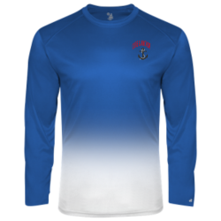 CORE--ANCHOR Mens 100% Polyester OMBRE Long Sleeves Men's Longsleeves