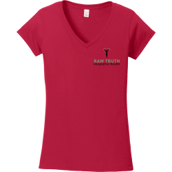 Red-Tshirt Women's 100% Cotton T-Shirts Gildan 64V00L