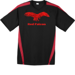 Red-falcon navy-t-shirt-designsMen's 100% Polyester T-Shirts Sport-Tek ST351