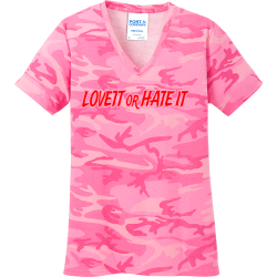 LOVETT-or-HATE-IT-----------------------------------------------------------------------------------------------------------------------HATE-IT Women's 100% Cotton T-Shirts Port And Company LPC54VC