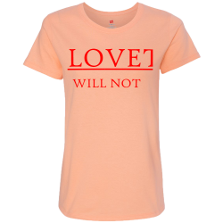 LOVETTS--WILL-NOT-LOSE-CANDY-ORANGE-----------------------------------------------------------------------------------------------------------------------------------------WILL-NOT--LOSE Womens 100% Cotton T-shirts Women's T-shirts