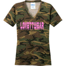 LOVETTWEAR-WAR-PINK Women's 100% Cotton T-Shirts Port And Company LPC54VC