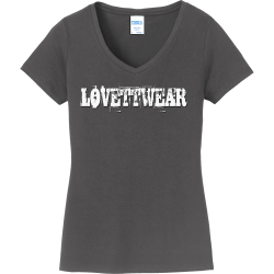 LOVETTWEAR-WOMEN-GREY Barbara Women's 100% Cotton T-Shirts Port And Company LPC450V