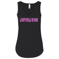 LOVETTWEAR-WOMEN-TANK-BLACKPINK LOVETTWEAR WOMEN TANK PINKPINK Womens 65/35 Poly/Cotton Tank Tops Bella 8805