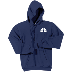 Peacock-Navy-Shirt Men's 50/50 Cotton/Polyester Hoodies Port And Company PC90H
