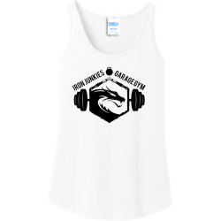 White Rmd Women's 100% Cotton Tank Tops Port And Company LPC54TT