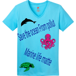 Ocean-life-matters Women's 100% Cotton T-Shirts