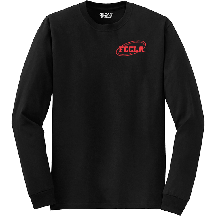 Fccla shirt Unisex 50/50 Cotton/Polyester Long Sleeves Gildan 8400