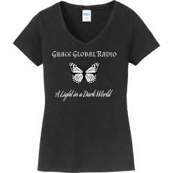 Grace-Global-Radio--A-Light-in-a-Dark-World Barbara Women's 100% Cotton T-Shirts Port And Company LPC450V