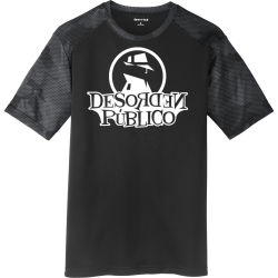 Camiseta-Desorden-PÃºblico-EspÃ­a-Double-Black Men's 100% Polyester T-Shirts Sport-Tek ST371