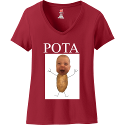 POTATO Football-mom12-T-ShirtsWomen's 100% Cotton T-Shirts