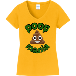 Poop-mania Barbara Women's 100% Cotton T-Shirts Port And Company LPC450V