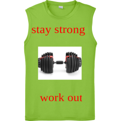 stay-strong-work-out Men's 100% Polyester Tank Tops Sport-Tek ST352