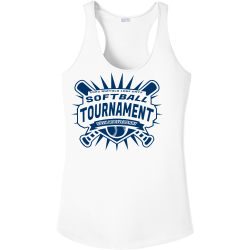 2022-BUFFALO-LAKE-DAYS-SOFTBALL-TOURNAMENT-50TH-ANNIVERSARY The New Cardman Women's 100% Polyester Tank Tops Sport-Tek LST356
