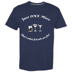 Just-One-More Mens 65/35 Poly/Cotton T-shirts