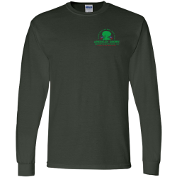 dark-green Unisex 50/50 Cotton/Polyester Long Sleeves Gildan 8400