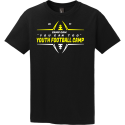CAMP-CAM-YOUTH-FOOTBALL-CAMP-20-22-YOU-CAN-TOO DISCONTINUED Boy's 100% Cotton T-Shirts District Threads DT5000Y