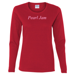 Pearl-Jam Womens 100% Cotton Long Sleeves Women's Longsleeves