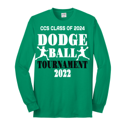 Class-of-2024-Dodgeball-Tournament Men's 50/50 Cotton/Polyester Long Sleeves Port And Company PC55LS