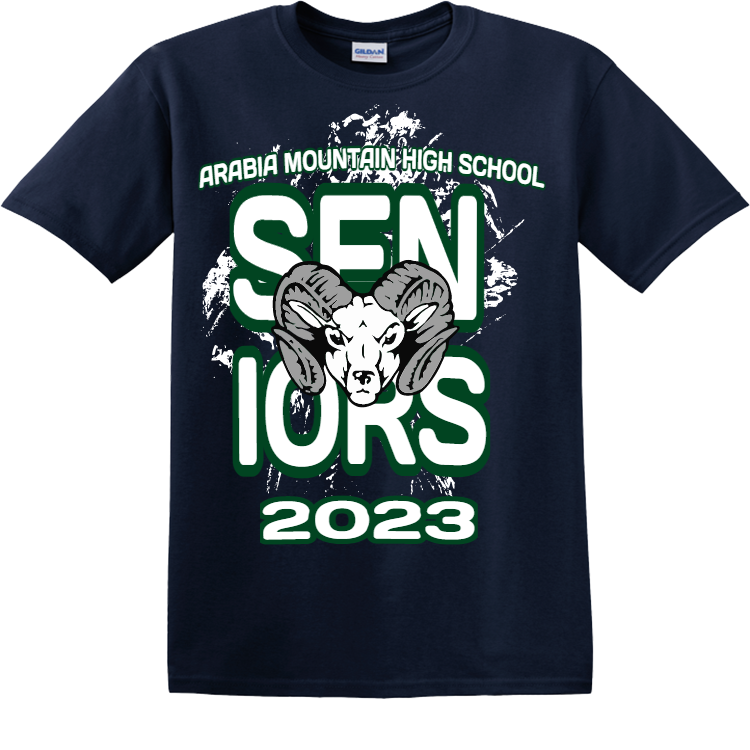 SEN IORS ARABIA MOUNTAIN HIGH SCHOOL 2023 Men's 100 Cotton TShirts