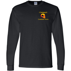 I-Support-Combat-Vets Unisex 50/50 Cotton/Polyester Long Sleeves Gildan 8400