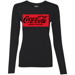 coke Women's 100% Polyester Long Sleeves Gildan 42400L