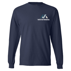 Pacific-Blue-Remodeling Mens 100% Cotton Long Sleeves Men's Longsleeves