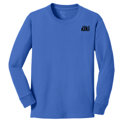 KiKi Boy's 100% Cotton Long Sleeves Port And Company PC54YLS