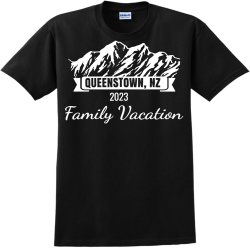 Queenstown--NZ-Family-Vacation-2023 Adult 100% Cotton T-Shirts Gildan 2000