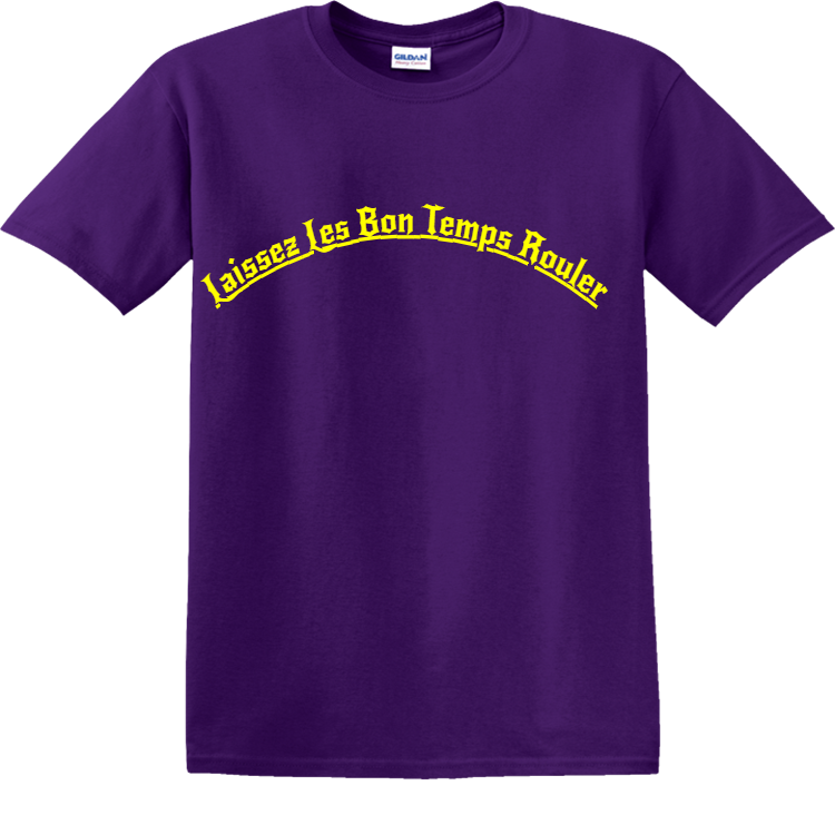 Laissez Les Bon Temps Rouler Men’s 100% Cotton T-Shirts Gildan 5000