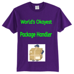 Package-Handler Dawgs Men's 50/50 Cotton/Polyester T-Shirts Port And Company PC55T