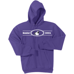 Senior-2024 Men's 50/50 Cotton/Polyester Hoodies Port And Company PC90H