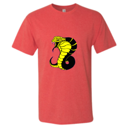 Snake-red Design Your Own Screen Printed T-shirt | Mens Jerzees Triblend T-Shirt 601mr