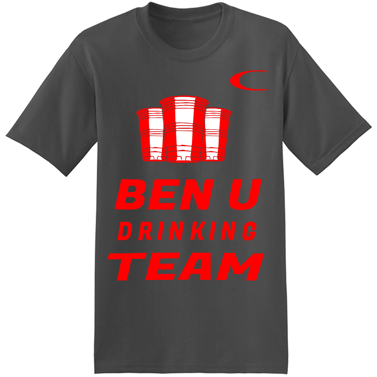 DRINKING TEAM BEN U C Men's 50/50 Cotton/Polyester TShirts Hanes 5170