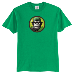 Green-Ape-1-5050-Tee-Shirt Dawgs Men's 50/50 Cotton/Polyester T-Shirts Port And Company PC55T