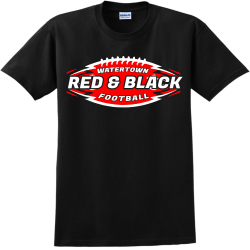 RED  BLACK WATERTOWN FOOTBALL